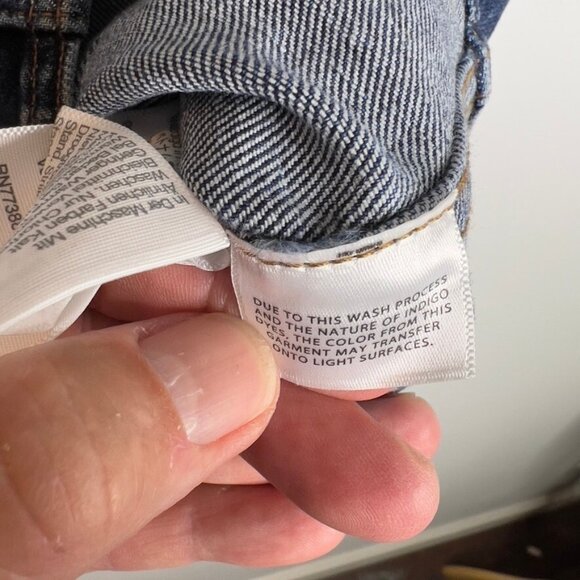 Madewell $82 Denim Darted Crop Top Marbern Wash Size 10 NP011 - Picture 8 of 9